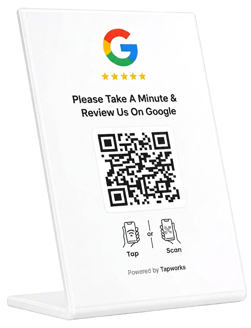 Google Review Stand by Tapworks